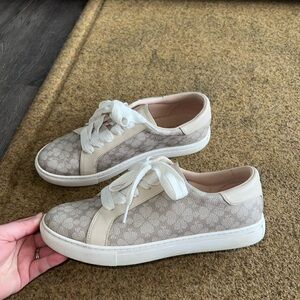 Kate Spade Beige and Cream Sneakers